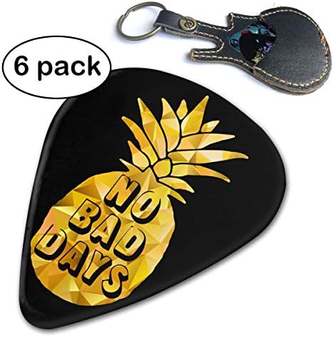 Ivanfield No Bad Days Polygona Pineapple Picks for Bass Electric Acoustic Guitars 6 Pack