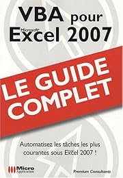 VBA pour Excel 2007
