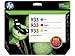 HP 933 Cyan, Magenta & Yellow Original Ink Cartridges with Photo Paper, 3 pack (B3B32FN)