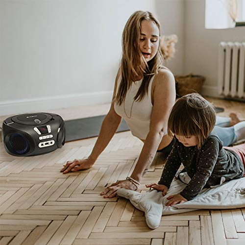 G Keni Portable CD Player Boombox Radio FM Bluetooth MP3/USB Music