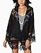 Women's Floral Crochet Lace Kimono Cardigan Fringe Beach Cover up Blouses Top