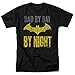 Popfunk Batman Dad by Day T Shirt for Father's Day (X-Large) Black