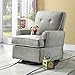 Baby Relax The Tinsley Nursery Swivel Glider Chair, Grey