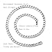 4-8.5MM 16-36 Inches Stainless Steel Curb Chain Necklace Mens Womens Necklace Jewelry