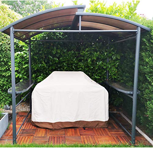 DMS Grillpavillon | Grillzelt | Raucherpavillon | Überdachung | Unterstand mit Abzug aus Aluminium | mit Abstellfläche… – Bild 3