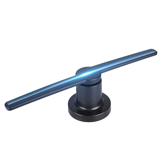 ASHATA 3D Hologramm Projektor, LED Holographic Projektor 3D Holographischer Anzeigen Fan,Hologramm Projektor Advisement Displ