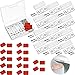 Jovitec 12 Sets Magnetic Door Catch Cabinet Door Latch with Screws and Adhesive for Home Office Furniture Cabinet Cupboard