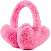 Yuoahcn Toddler Kids Winter Earmuffs Girl Warm Ear Muffs Baby Girls Plush Ear Warmers Cute Ear Covers Headband 3-8Y