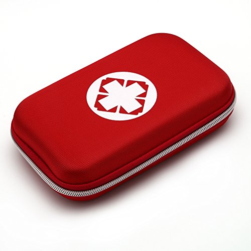 Hacloser outdoor first aid case survival pouch treatment emergency rescue medical bag (Red)