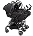 Maxi-Cosi Dana for2 Double Side by Side Stroller with Infant Car Seat Adapters, Devoted Black, One Size