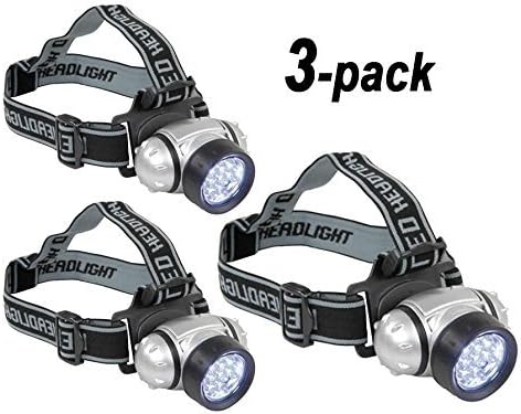 LED-HeadBeam3x Pivoting LED Headlight Headband Light (3-pack) Simple, rugged and dependable