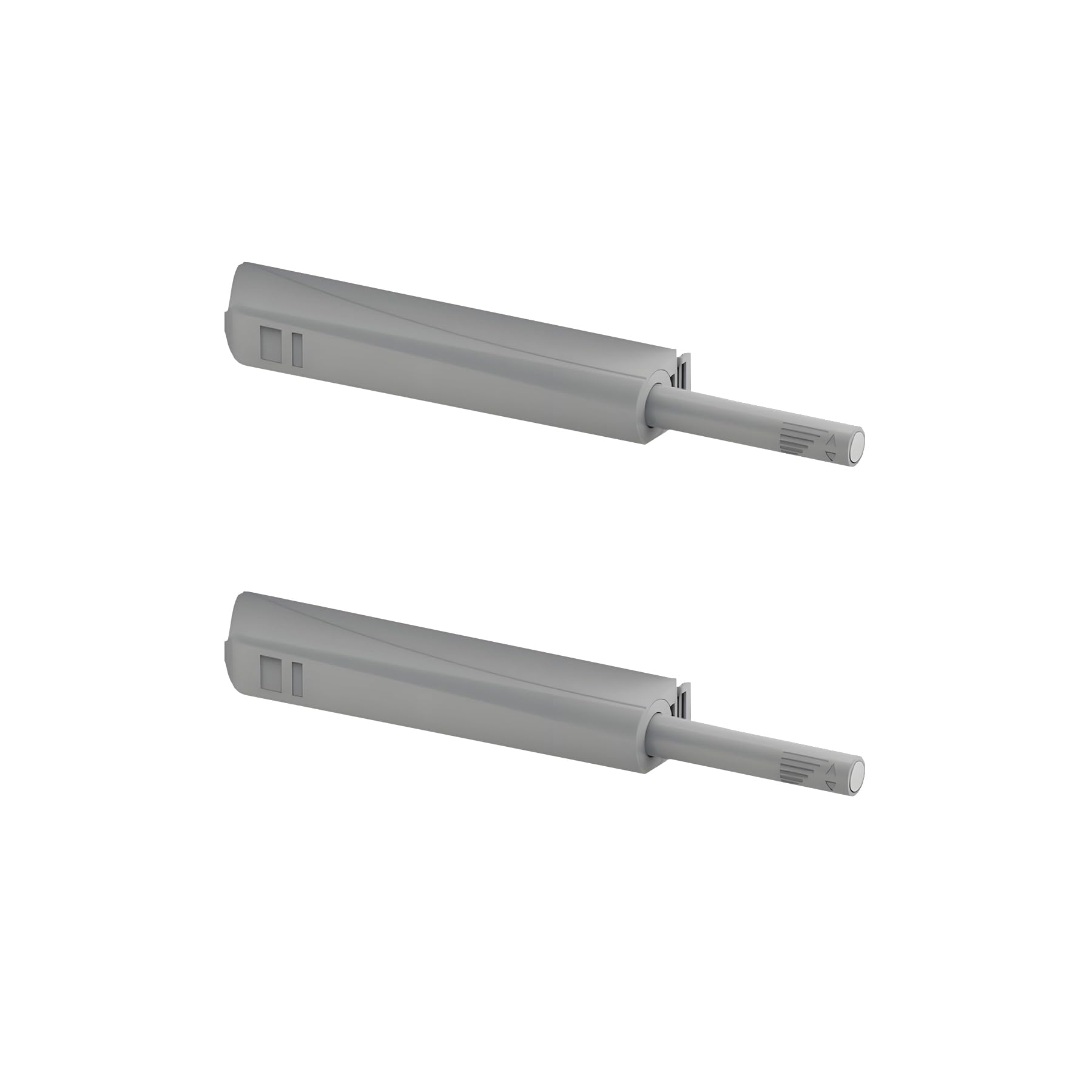 LOOTICH Push to Open Rebound Door Catches for Kitchen Cabinet Cupboard Wardrobe Automatic Spring Touch Latch for Concealed and Visible Mounting Pack of 2 Pieces