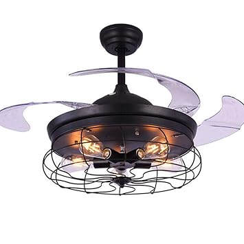 Amazon Com Boyi Ceiling Fan With Light Lamp 108cm Industry Bar