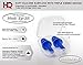 Reusable HQ Earplugs Set | Soft Silicone | Waterproof | for Swimming, Sleeping, Snoring, Concert, Shooting | Moldable Putty Ear Plugs, for Kids & Adults. Noise Cancelling & Work Protection (Set W/B)