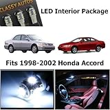 Classy Autos Honda Accord White Interior LED Package (6 Pieces) 1998-2002