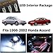 Classy Autos Honda Accord White Interior LED Package (6 Pieces) 1998-2002