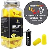 Ear Plugs for Sleeping Block Out Snoring, Premium Thermo Foam Noise Reduction and Cancelling Earplugs for Shooting Range Sleep Loud Events Construction Work Study by Jourdak New NRR/SNR 36db 60Pair