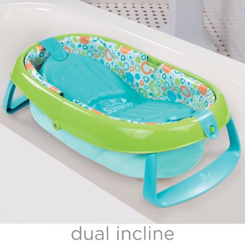 Summer Infant EasyStore Comfort Tub, Blue - Thumbnail 2