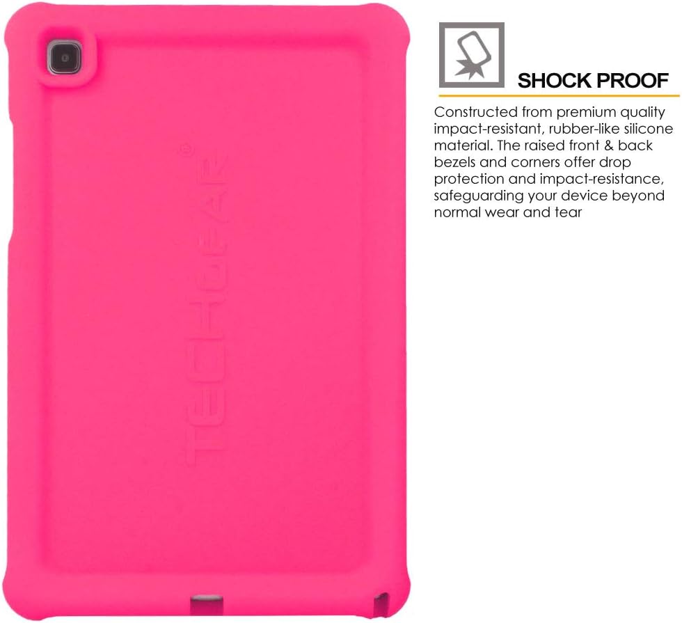 TECHGEAR Bumper Case fits Samsung Galaxy Tab A7 10.4" 2022/2020 (SM-T500 / SM-T505 / SM-T509) Rugged Shockproof Soft Silicone Easy Grip Anti-Slip Case with Screen Film - Image 4