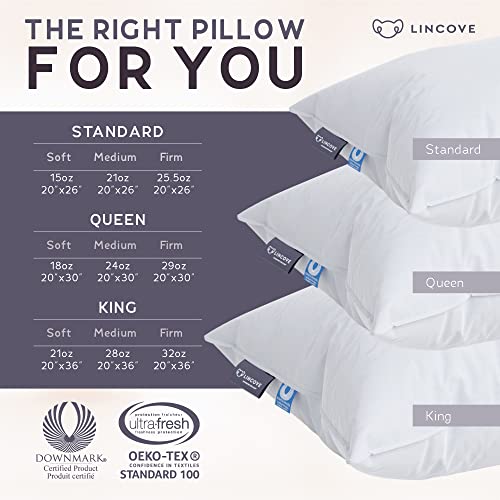 Lincove Signature 100 Natural Canadian White Down Luxury Sleeping
