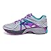 Brooks Women's Adrenaline GTS 17 Wide Silver/Purple Cactus Flower/Bluebird Running Shoe 8.5 Wide Women US