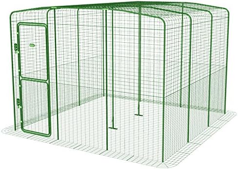 Omlet Outdoor Cat Run - Fully Enclosed Secure Steel Mesh - 2.7m x 2.7m x 1.95m