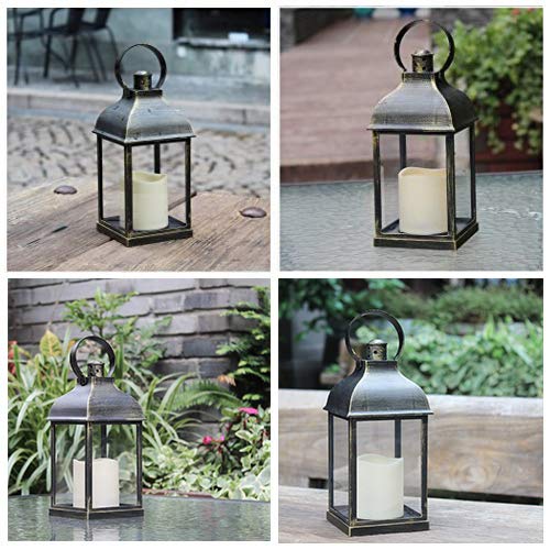 Decorative Candle Lanterns Flameless BatteryOperated with Timer