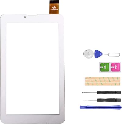 LADYSON Logic T3G 7" White Touch Screen Digitizer Glass Panel Replacement Kit
