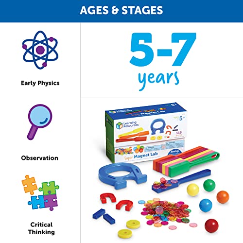 Learning Resources Super Lab Kit 119 Pieces, Ages 5+ STEM Toys
