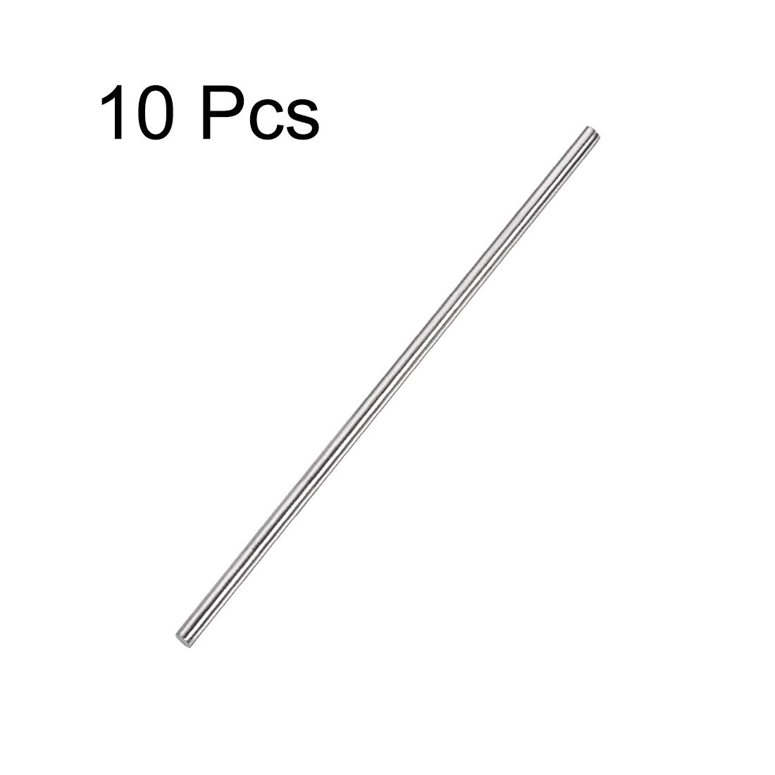 sourcing map 4mm x 200mm 304 Stainless Steel Solid Round Rod for DIY Craft - 10pcs - Image 4