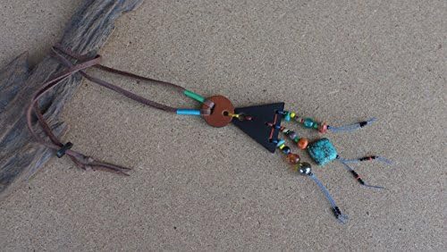 Necklace Jewelry stone,Leather Necklace with Stone and bead,Turquoise,Boho wrap,Necklace boho,Necklace hippie,bohemian,Genuine leather,gift