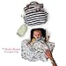 Diaper Bag Designer Tote with Swaddling Muslin Cotton Blanket Changing Pad Included By Jornix