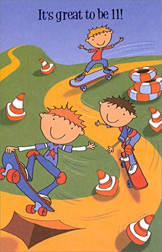 Skateboarding - Freedom Greetings 11th Birthday Card