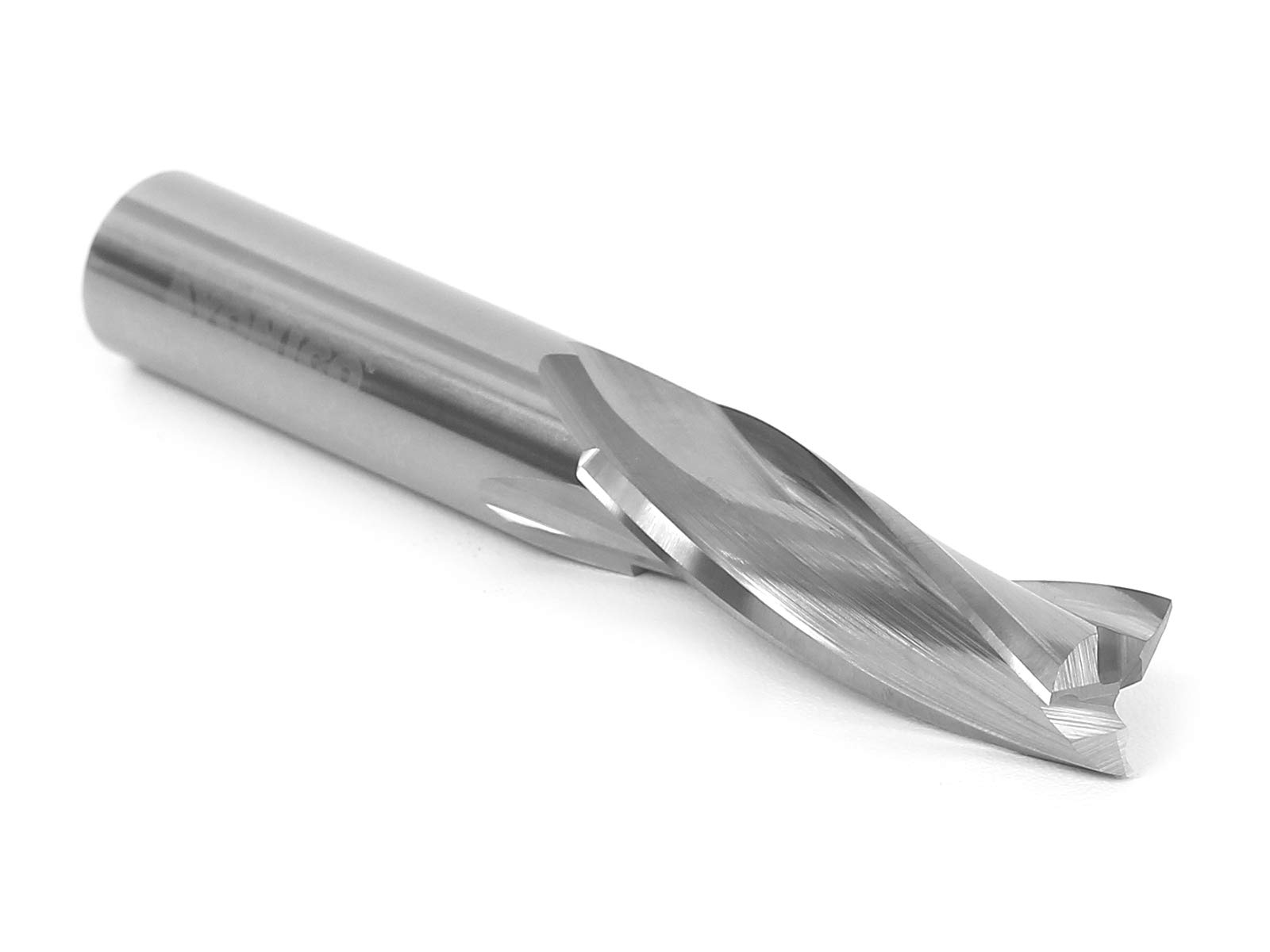 Yonico 35350-SC - Low Helix Upcut Spiral End Mill CNC Router Bit, Diameter: 3/8", Cutting Height 1-1/8", Flutes: 3-3/8" Shank