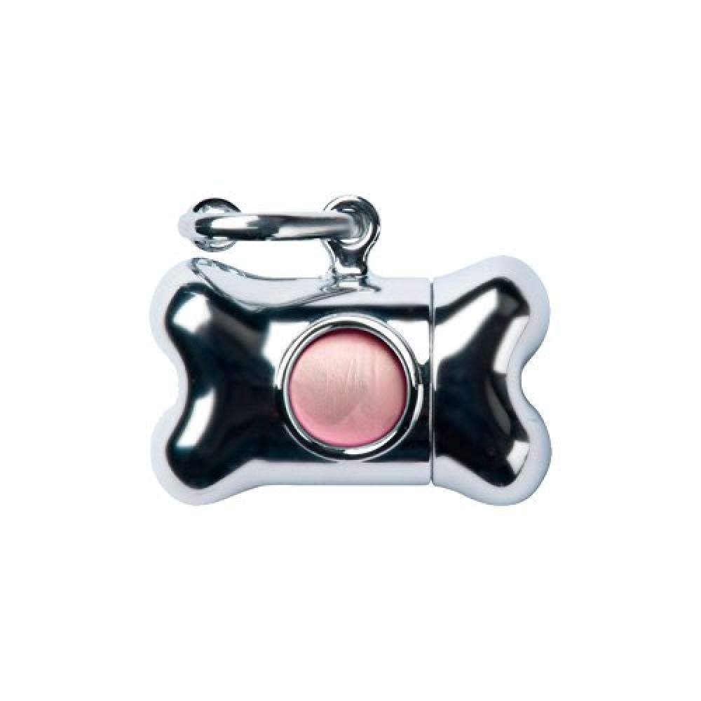 United Pets Bon Ton Nano Chrome Dog Waste Dispenser, Silver