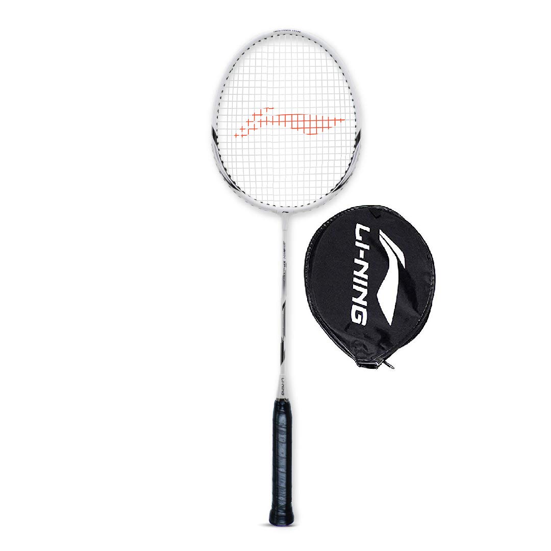 strung badminton racket