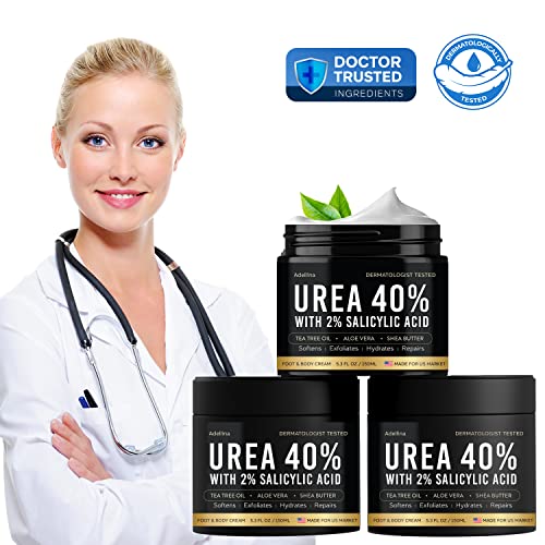Adellina Urea Cream 40 Percent for Feet 40 Urea Foot Cream for Dry