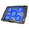 HAVIT-Laptop-Cooling-Fan-Portable-Cooling-Pad-with-5-Quiet-Fans-and-2-USB-Ports-for-Up-to-17-Laptops-F2068-BlackBlue HAVIT Laptop Cooling Fan, Portable Cooling Pad with 5 Quiet Fans and 2 USB Ports, for Up to 17” Laptops, F2068 (Black…