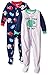 Carter's Baby Boys' 2-Pack Fleece Pajamas, Touchdown/Football, 24 Months