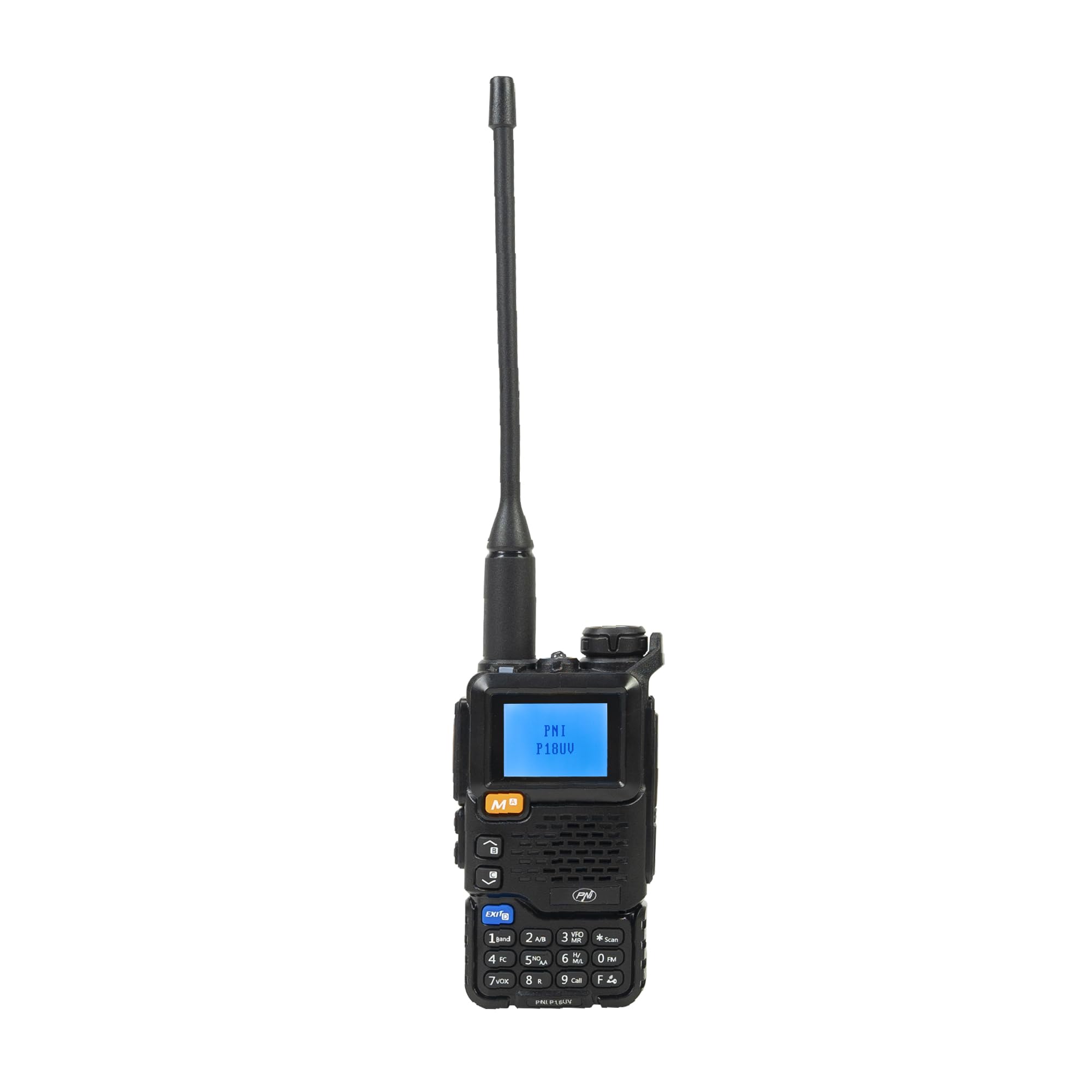 Portable VHF/UHF radio station PNI P18UV, dualband, 144-146MHz and 430-440MHz, 200CH, VOX, Scan, Radio FM, Li-Ion 2200 mAh