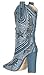 CAPE ROBBIN Women's Rhinestone Cowboy Boots,9 B(M) US,Denim