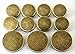 11 Pieces Vintage Antique Brass (Bronze) Plain Metal Blazer Button Set - Flat Surface - for Blazer, Suits, Sport Coat, Uniform, Jacket