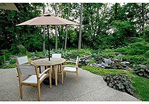 CCLLA Outdoor Garten Sonnenschirme 6,5ft / 2m Outdoor Garten Patio Tisch Sonnenschirm Regenschirm mit brauner… – Bild 3