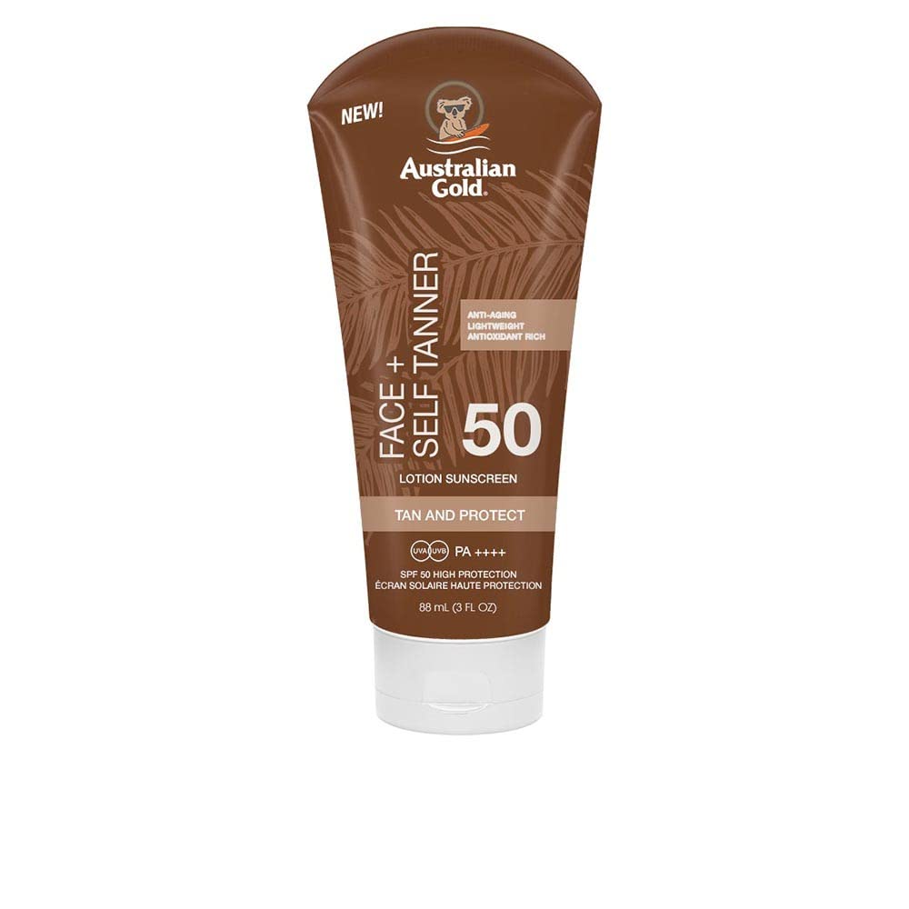 Australian Gold compatible - Sunscreen + Self Tanner for Face SPF 50 88 ml