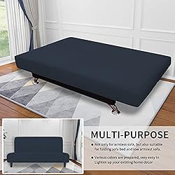 Easy-Going Stretch Futon Slipcover Armless Futon