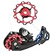 Derailleur Pulley 11T CYSKY Rear Derailleur Jockey Wheel Fit for Road Bike, Mountain Bike, MTB, BMX (2 Pack, Aluminum Alloy, Red)