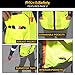KwikSafety - Charlotte, NC - BIG KAHUNA Safety Vest [11 Pockets] Class 2 ANSI OSHA Reflective Vest Durable High Visibility Vest Construction Safety Vest for Men Industrial Work Gear/Yellow Medium