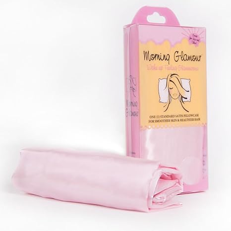 Morning Glamour Anti-Aging und Haircare Rosa Satin Kissenbezüge Single