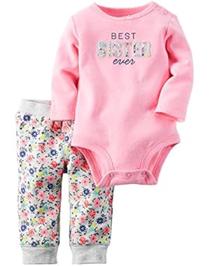 Baby Girls' Bodysuit Pant Sets 121g806