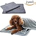 SCENEREAL Microfiber Dog Absorbent Bath Towels 2 Pcs/Set Grooming House Bathroom Quick Drying Towel Best for Small to Large Dogs Cats Pets Size 24